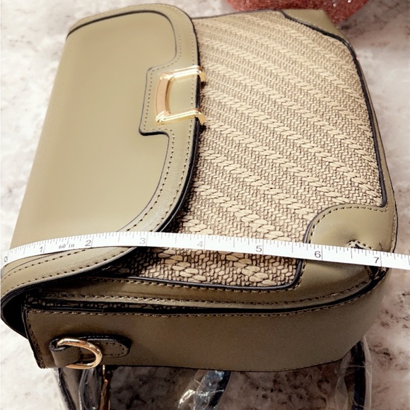 NWOT Olive Green Fashion Crossbody - Picture 11 of 12